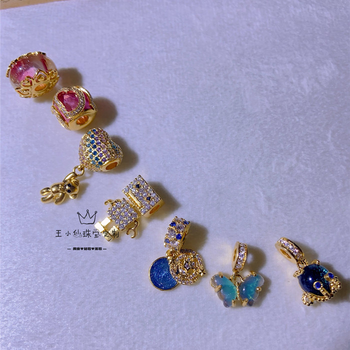 王小仙足金黄金仙哆啦套镯配件