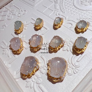 足金999古法金天然白冰翡翠胖嘟嘟招财貔貅手串手链配件配饰