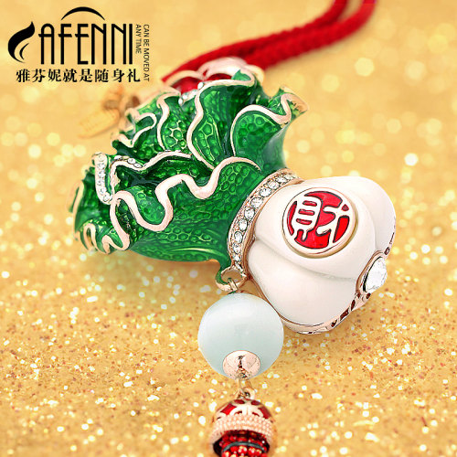 雅芬妮百财内饰品圣诞节汽车挂件