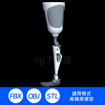 3D模型三维建模雕刻假肢义肢截肢关节假腿204
