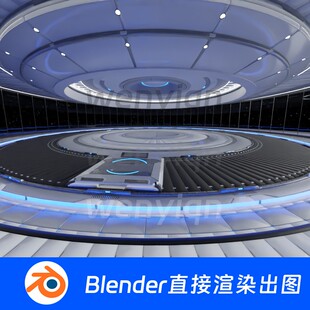 舞台舞美美陈科幻科技展台空间Blender模型662