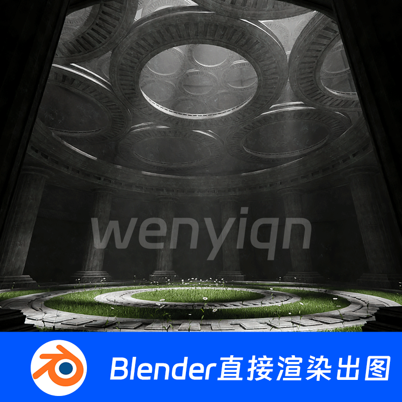 神殿宫殿祭坛遗迹圣殿神秘神迹神庙Blender场景模型2030
