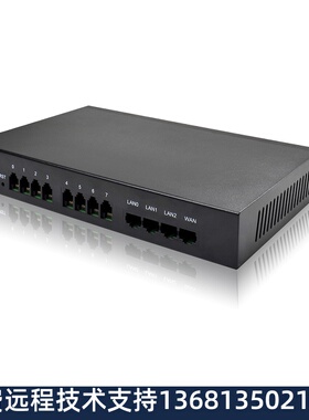 DAG1000-8S模拟语音网关8FXS接口IP/SIP/办公电话FXS综接入设