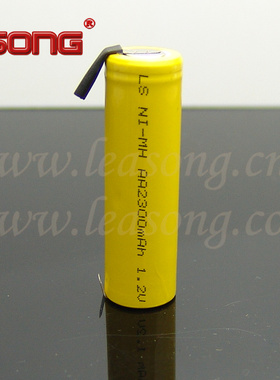 带引脚5号7号黄色pvc剃须刀玩具车电池NI-MH镍氢充电池AA/AAA1.2V