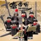 兼容国产积木秦帝国KT1088秦始皇文官武将重铠甲古代拼装 人仔玩具