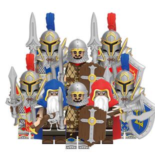 适用乐高积木人仔魔兽争霸矮人火枪手民兵枪兵第三方拼装玩具T001