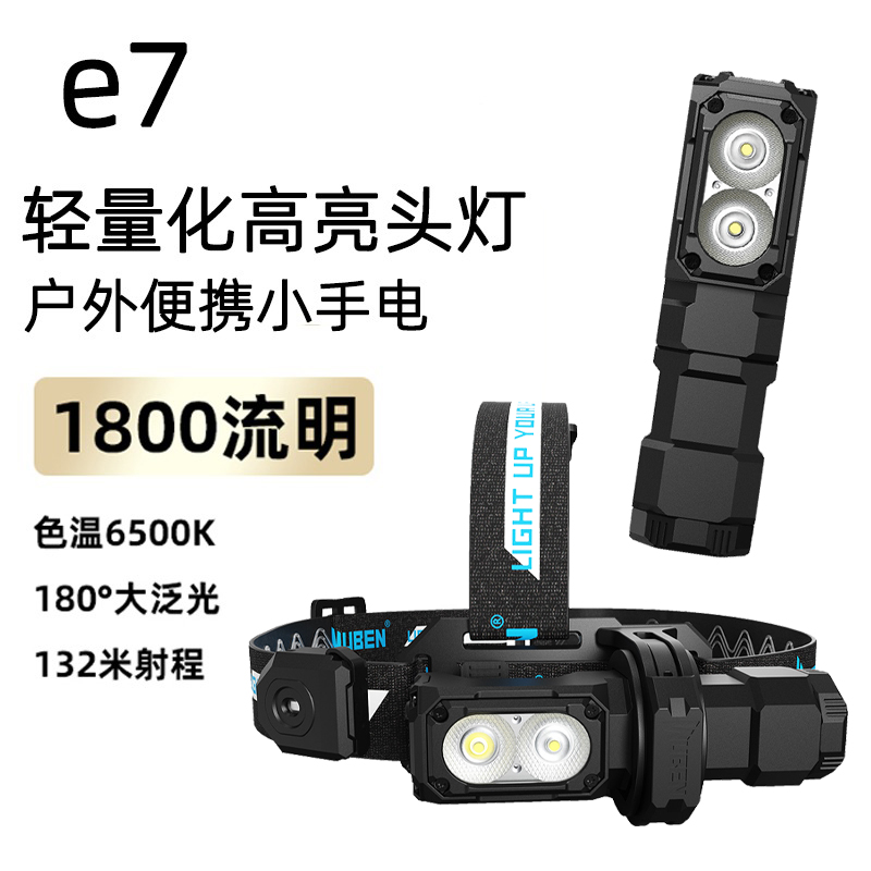 高配版E7务本户外头灯