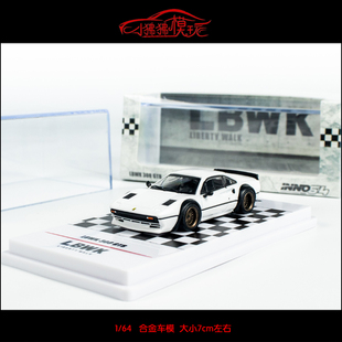 现货INNO 1:64 LB法拉力LBWK 308 GTB跃马308GTB白色宽体汽车模型