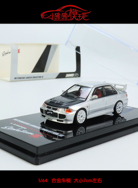 现货INNO 1:64三菱EVO III三3代LANCER EVOLUTION蓝瑟E3 汽车模型