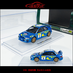 HJ现货IG HJR 1:43斯巴鲁IMPREZA翼豹MONTE CARLO赛车模型3#4#