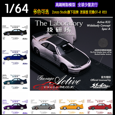 技研所64尼桑GTRR33汽车模型
