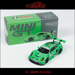 64保时捷911 GT3 MINI 霸王龙GTD 赛车80 AO汽车模型DAKAR