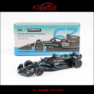 现货TW Tarmac Works 1:64奔驰W14 E拉塞尔23澳大利亚F1赛车模型