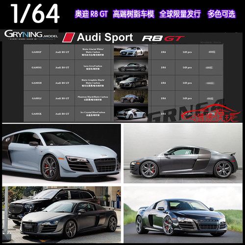 GRNGRYNING奥迪R8GT汽车模型