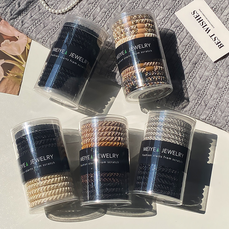 高弹力基础款罐装发圈女加粗耐用扎头发橡皮筋头绳高马尾发绳头饰,饰品/流行首饰/时尚饰品新,发饰,淘宝优惠券,粉丝福利购,淘宝优惠卷