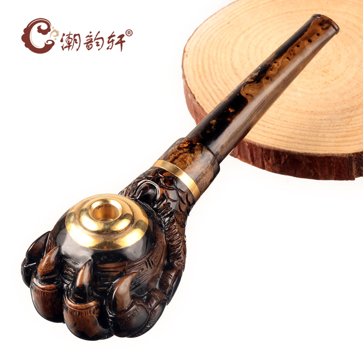 潮韻軒海柳兩用煙鬥煙嘴精品收藏手工雕刻鷹爪龍爪循環過濾可清洗在類目 ZIPPO/瑞士軍刀/眼鏡, 煙具, 菸斗中 - 來自Buy2taobao.com提供專業的淘寶代購服務