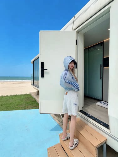 2026夏季新款松紧腰轻薄透气凉感宽松舒适短裤女字母印花五分卫裤