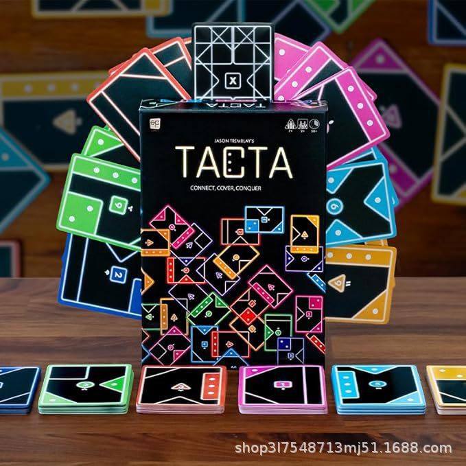 跨境热品TACTA塔克塔卡片游戏图案形状匹配家庭亲子互动桌游玩具