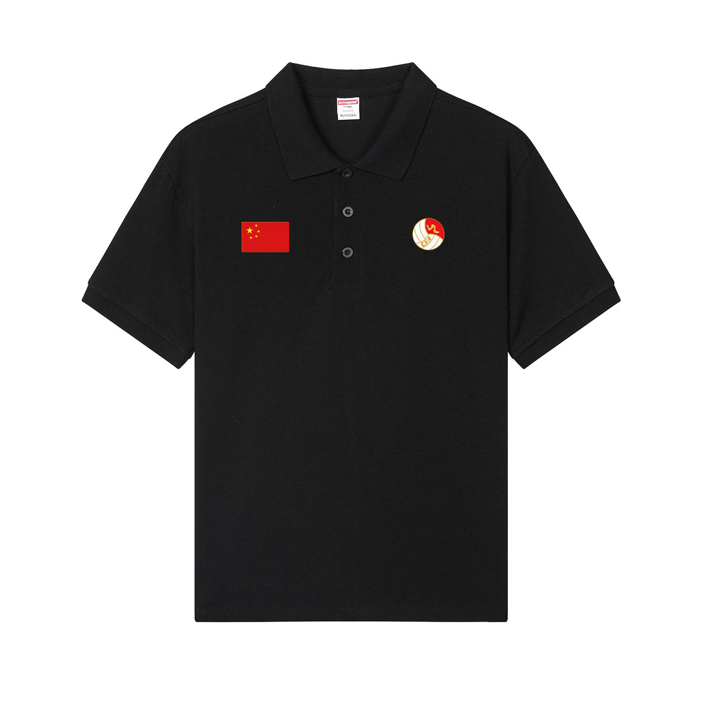 中国排球协会POLO衫短袖排球教练工作服定制休闲比赛裁判翻领T恤图片