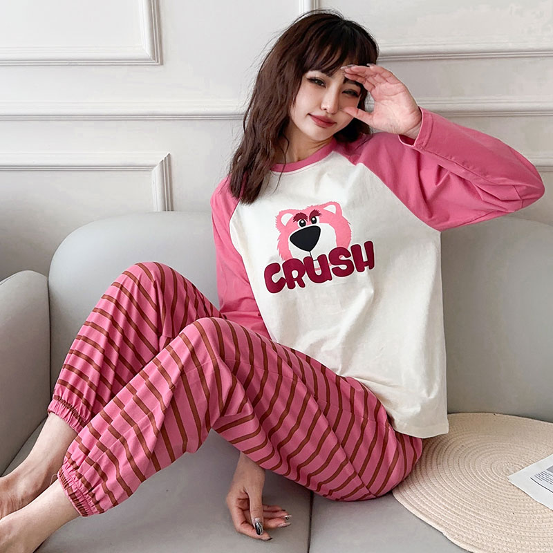 女纯棉150cm小个子睡衣春秋新款