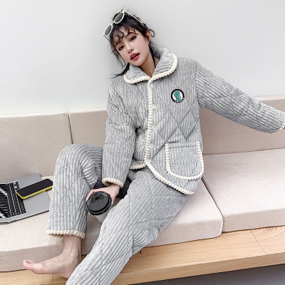 女珊瑚绒150小个子睡衣秋冬新款