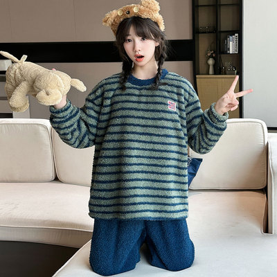 145150小个子秋冬加绒睡衣