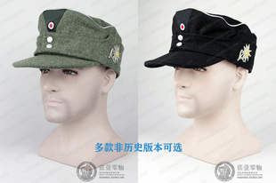 德毛呢M43秋冬毛呢作战帽 多款非历史配雪绒花或橡叶帽徽可选