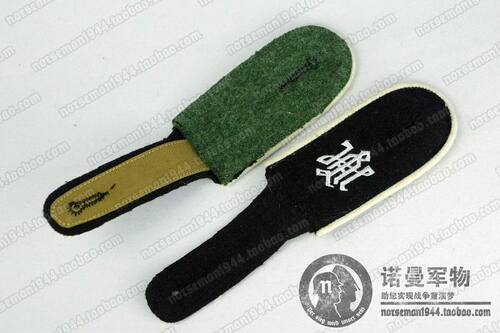 进口LAH精卫旗队士兵肩标二型短宽版 诺曼军物