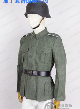 国防军m40毛呢裤子灰绿作战服