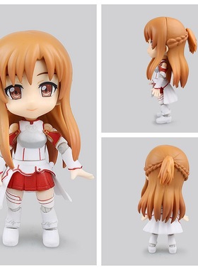 刀剑神域 Cu-poche  Q版粘土017 可换脸亚丝娜 模型盒装手办