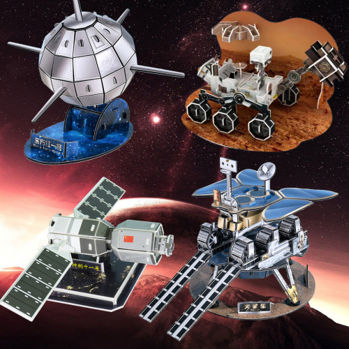 东方红一号模型卫星手工火星车3d