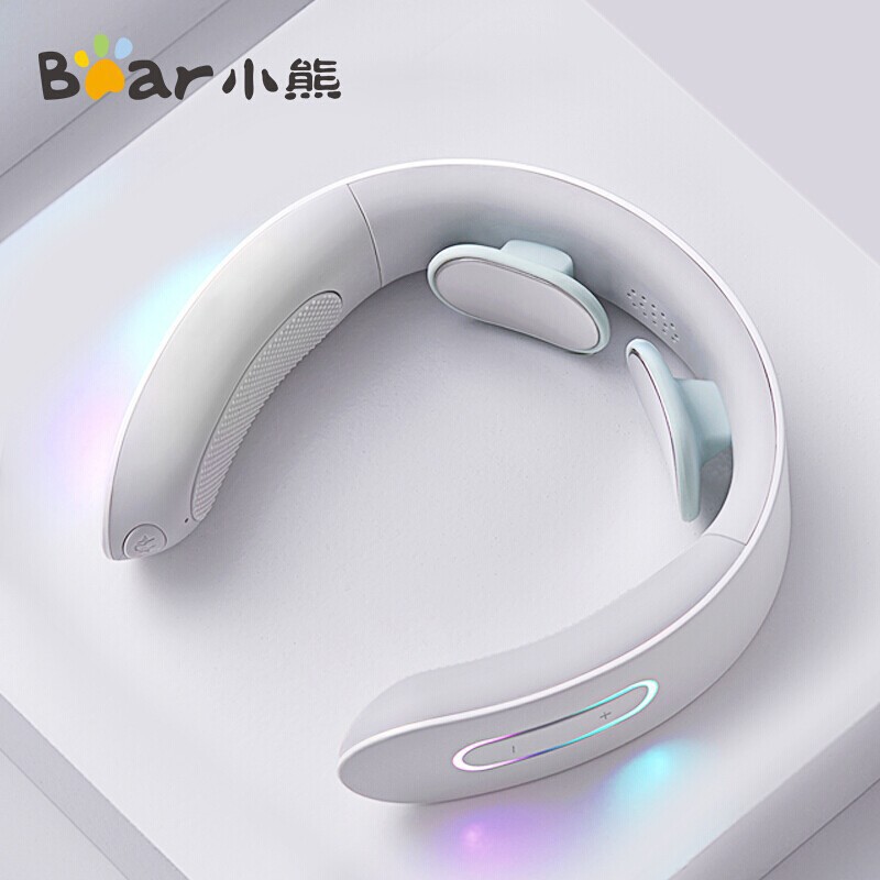 Bear/小熊颈椎按摩器AMQ-B04K1肩颈部按摩仪护颈富贵包热敷肩颈仪