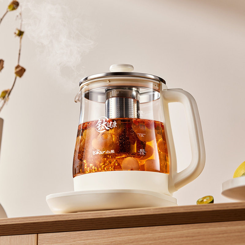 小熊养生壶炖煮一体煮茶壶YSH-K15Z3恒温保温家用烧水壶1.5L大容