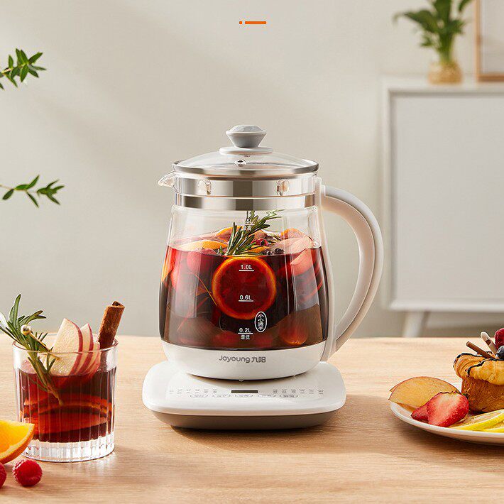 九阳养生壶玻璃花茶壶煮茶器 1.5升大容量可预约智能恒温电热水壶