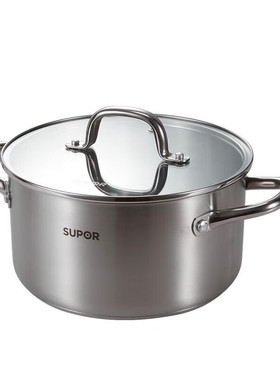 苏泊尔（SUPOR）汤锅 4.2L不锈钢汤锅通用炉灶 带玻璃盖VT22WAS01