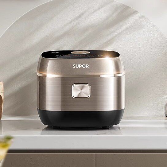 苏泊尔电饭煲家用4L大容量IH加热无涂层不锈钢内胆多功能煮饭锅