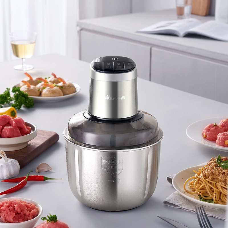 小熊绞肉机QSJ-Q05V1家用绞馅机碎肉料理搅拌打肉机2.5L升大容量