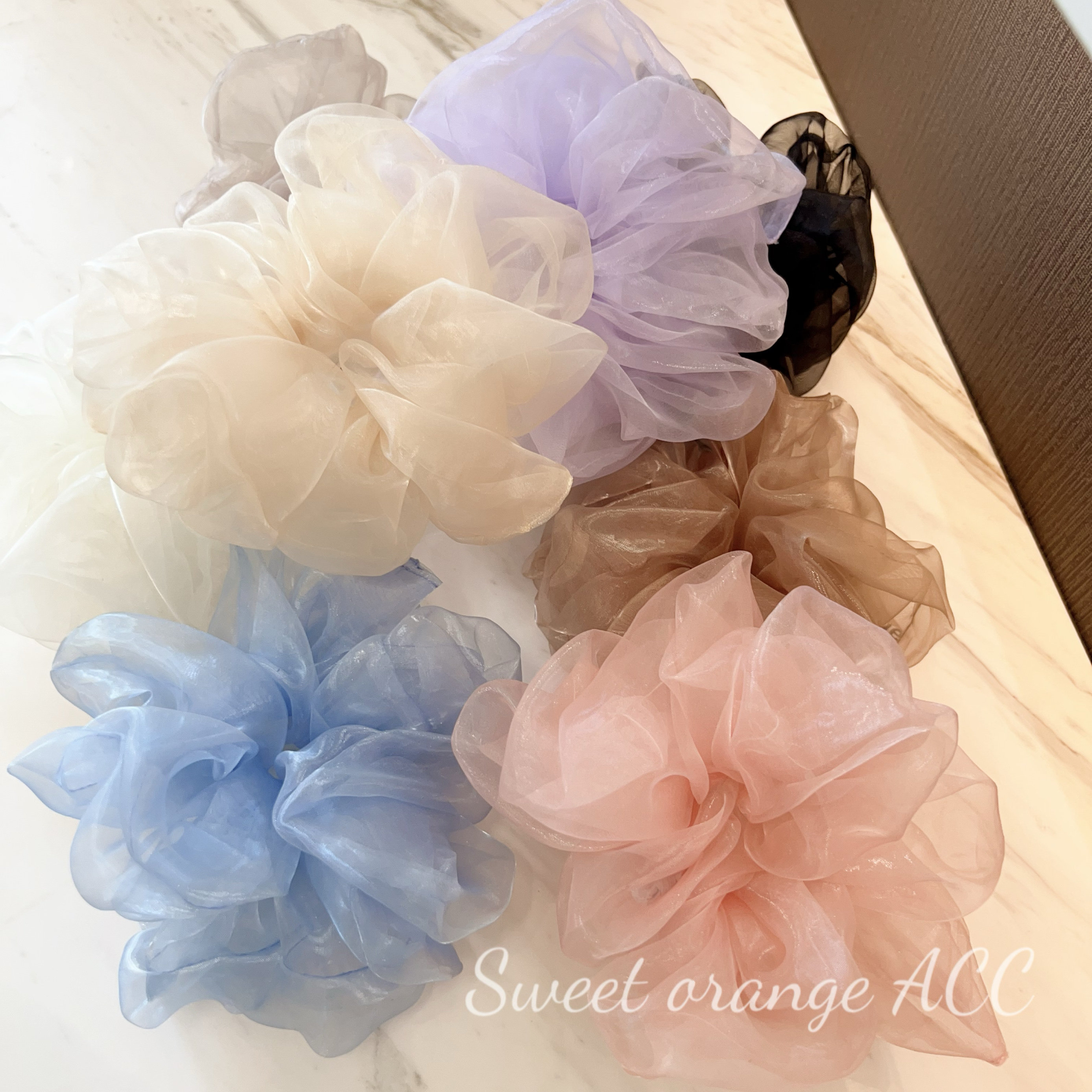 韩国东大门进口欧根纱 手做大号蓬松发圈 韩系简约气质纱纱肠圈,饰品/流行首饰/时尚饰品新,发饰,淘宝优惠券,粉丝福利购,淘宝优惠卷