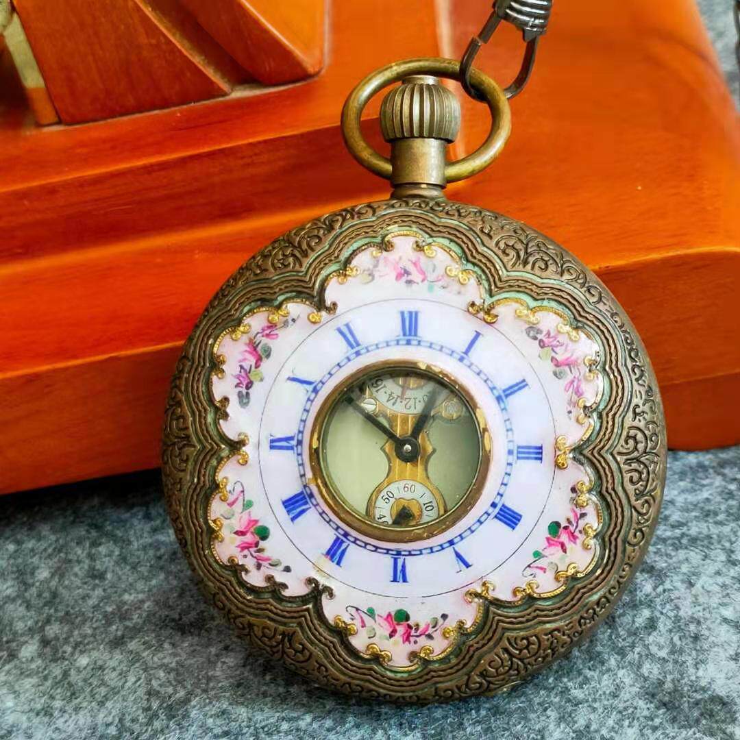 送老人父母老式手动中性复古指针式机械机芯礼品工艺机械怀表03