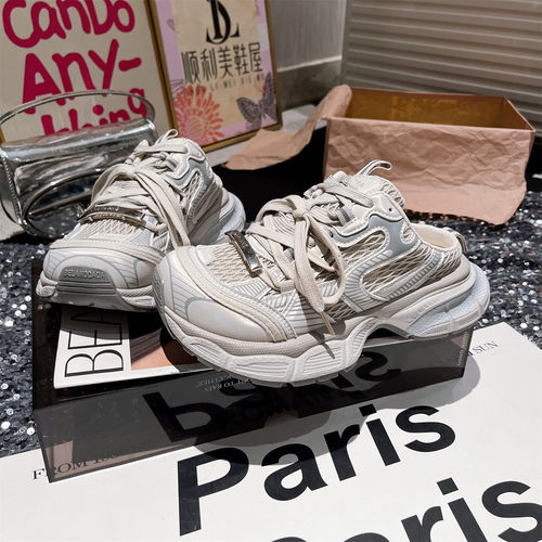 老爹鞋运动鞋包头半拖鞋女鞋托