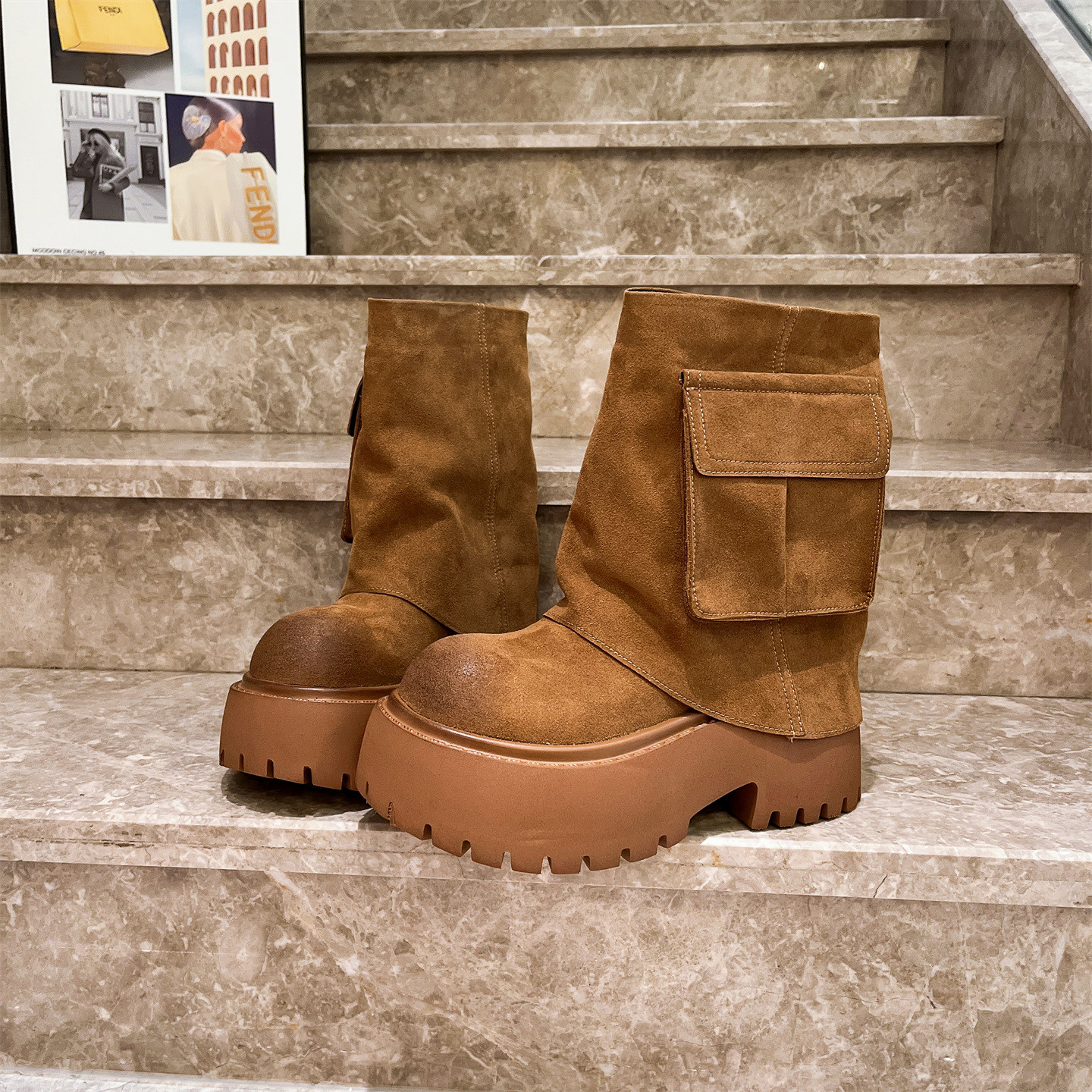 马丁靴机车裤管靴小个子短靴女鞋