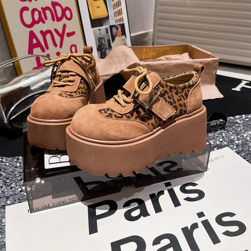 松糕乐福鞋休闲鞋小个子8cm女鞋