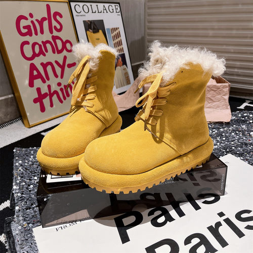 羊毛大头两穿勃肯鞋雪地棉靴女鞋