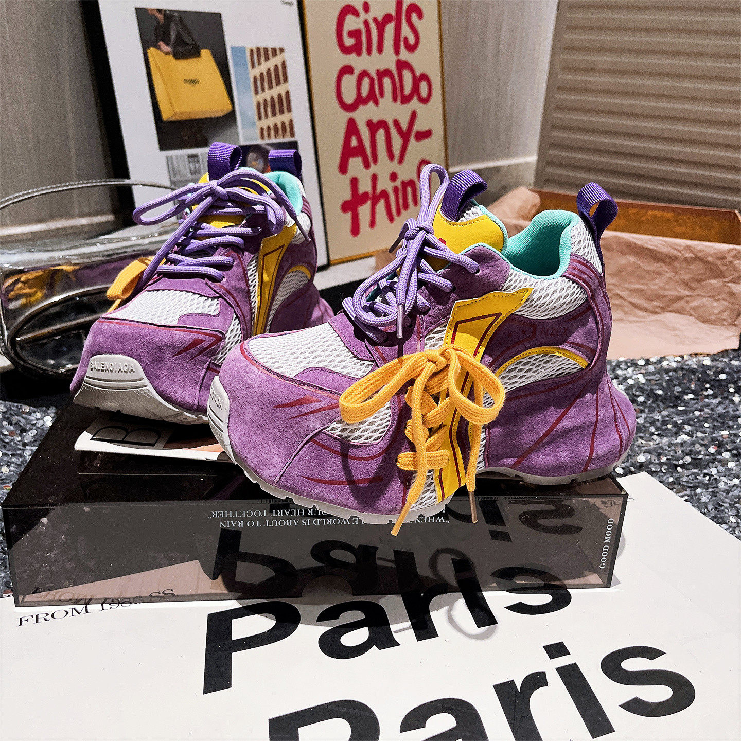 真皮版~绑带厚底松糕超高跟内增高老爹鞋运动鞋休闲鞋小个子女鞋