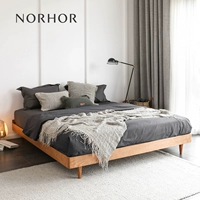 Северное выражение norhor/успех без кровати с двуспальной кроватью простые японские ретро 1,2 метра 1,5 полного твердого древесины 1.8