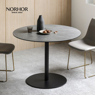 北欧表情NORHOR/简约意式/MIC/BONN进口陶瓷岩板圆形餐桌洽谈桌Z