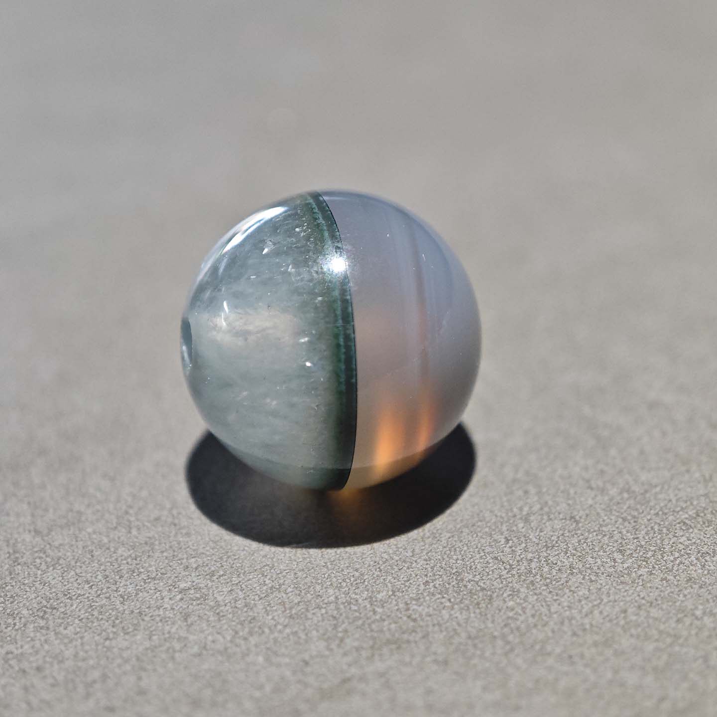 14MM天然绿幽灵聚宝盆一线药师玛瑙圆珠子散珠文玩配饰多宝手串