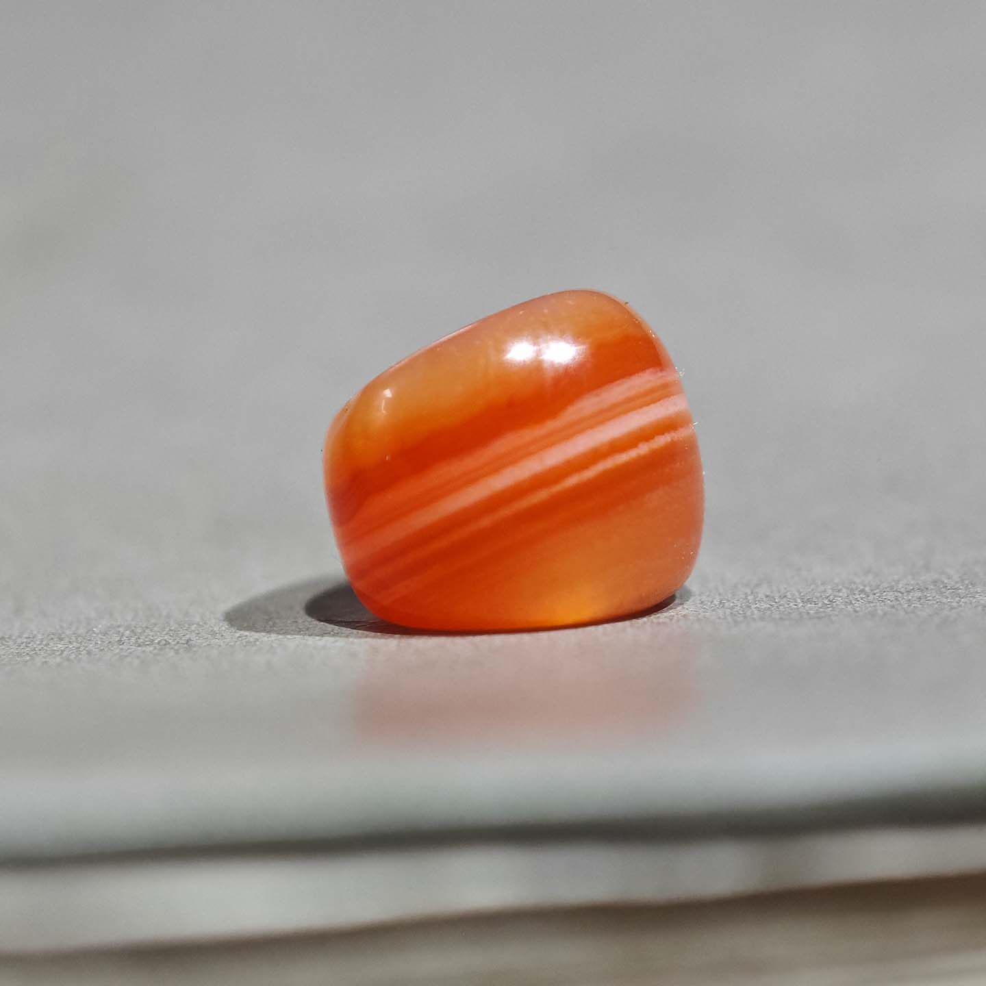 11.6MM天然一线药师玛瑙斜切猪大肠马蹄珠子散珠文玩配饰配珠diy