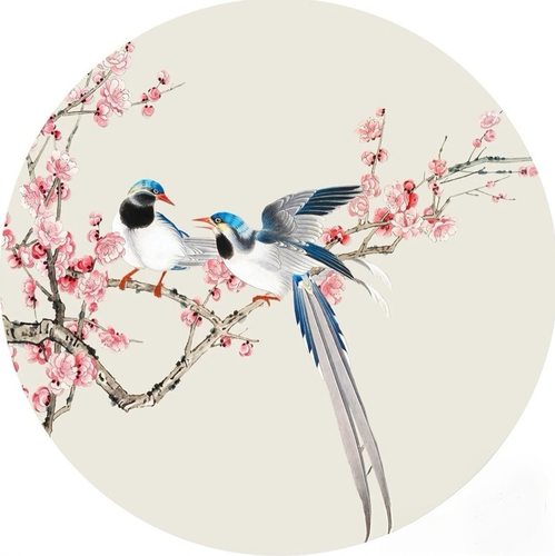 苏绣DIY初学入门套件 花卉 梅花 梅花花鸟 40CM X 40CM 满额包邮
