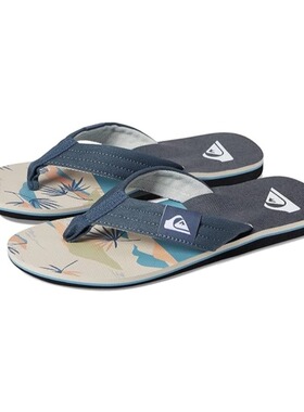 2026年Quiksilver现货夏季男士潮牌舒适布带人字拖时尚运动凉拖